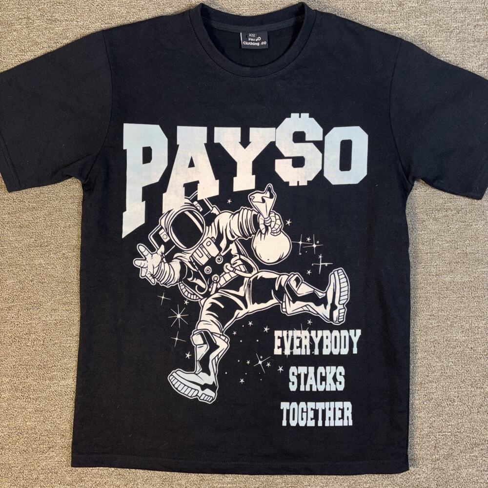 PYSO Pay$o T-shirt Boutique Black Streetwear NWOT XS Limited Run